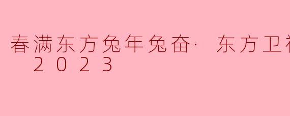春满东方兔年兔奋·东方卫视春节晚会 2023